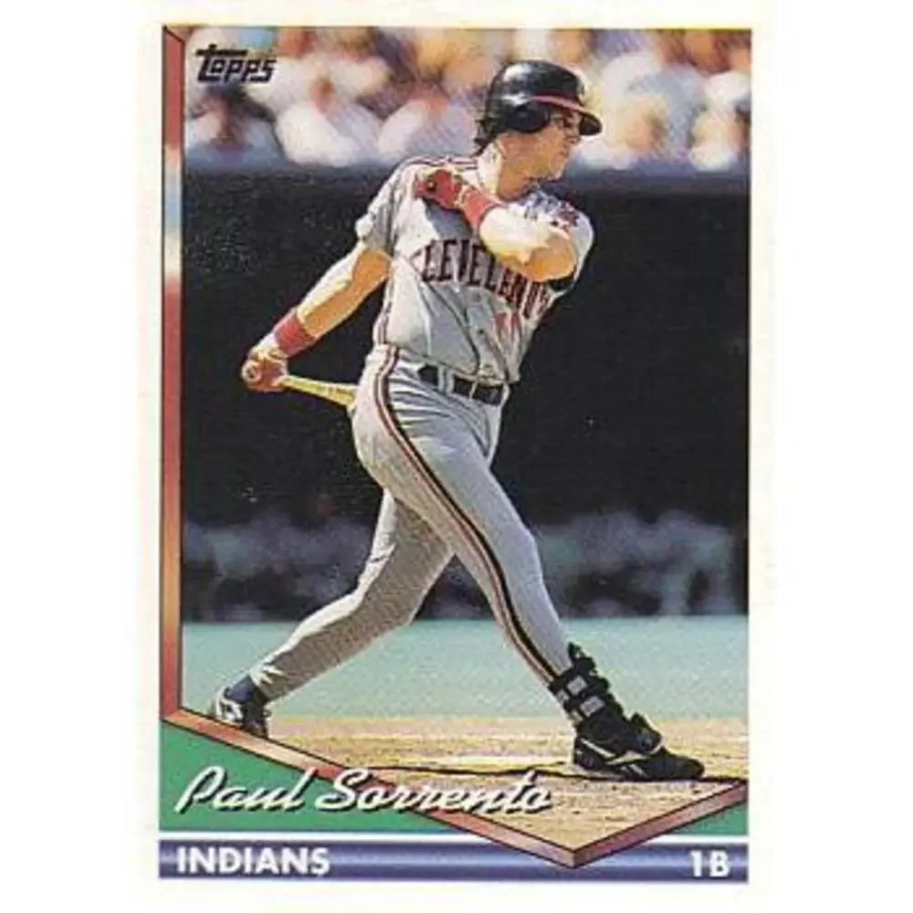1994 Topps Paul Sorrento # 358 Cleveland Indians